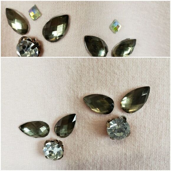 Lauter brand blush bejeweled top - Picture 2 of 8